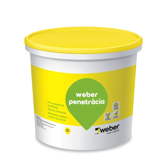 Penetrácia podkladu - weber penetrácia